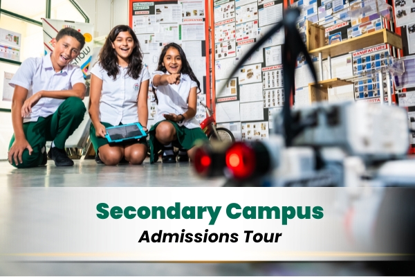 Click to Book a Secondary Campus Tour with Admissions